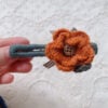 Orange Flower Hairpin