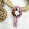Pink crochet hairpin