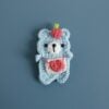 Blue Care Bear Hairpin