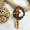 Brown crochet hairpin