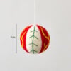 Red and white decorative ball
