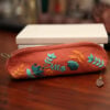 Orange Leaf Pencil Case