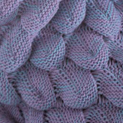 Light Purple Cozy Knitted Mermaid Tail Blankets