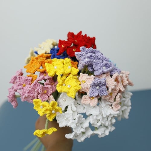 Handmade Crochet Hydrangea Bouque
