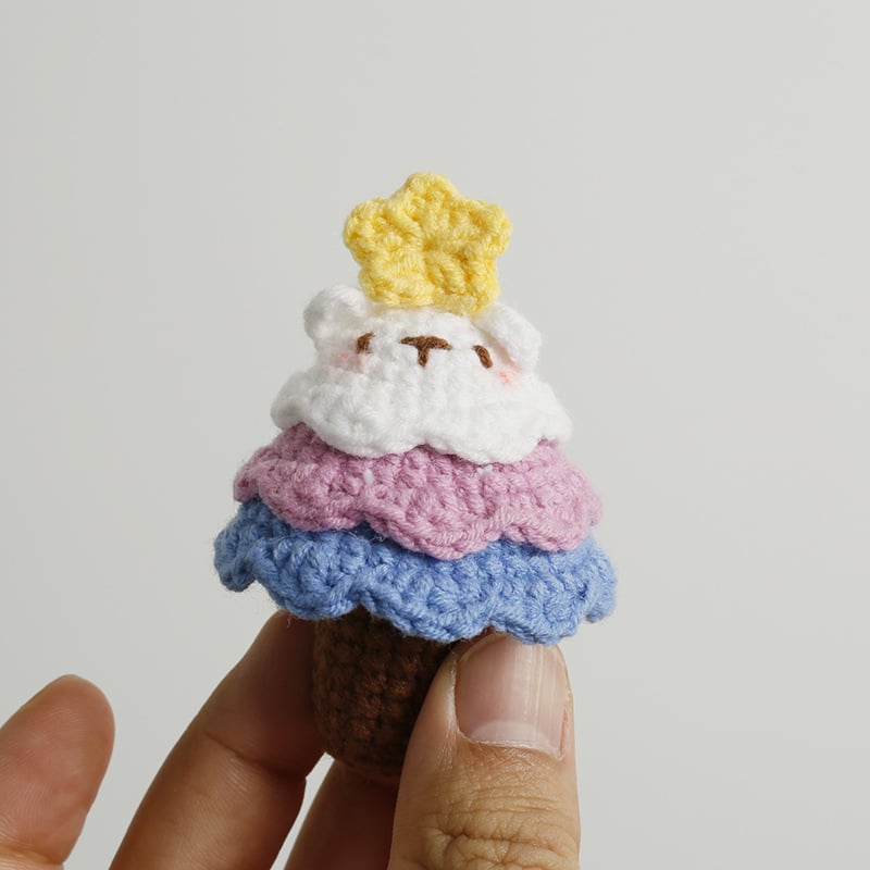 Crochet Christmas Tree Animal Keychains