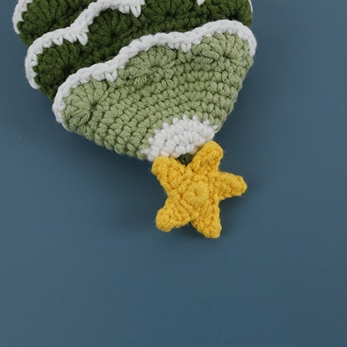 Handmade Crochet Christmas Tree Key Holder