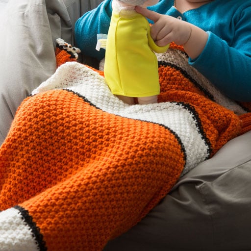 Knitted Mermaid Tail Blanket