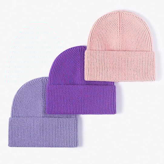 Cozy Winter Cashmere Knit Beanie Hat