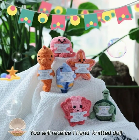 Crochet Emotional Support Ocean Dolls