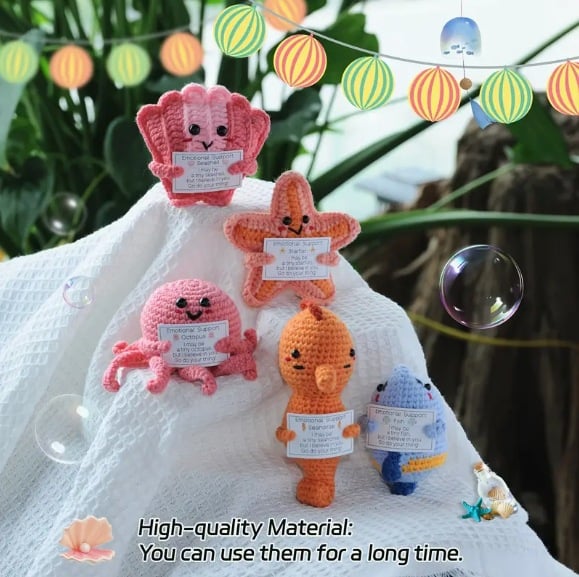 Crochet Emotional Support Ocean Dolls