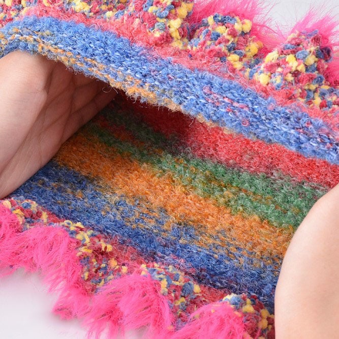 color-block knitted wool fisherman hats