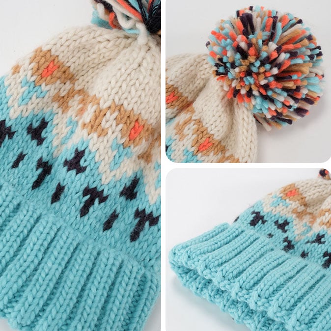 knit pom-pom beanie