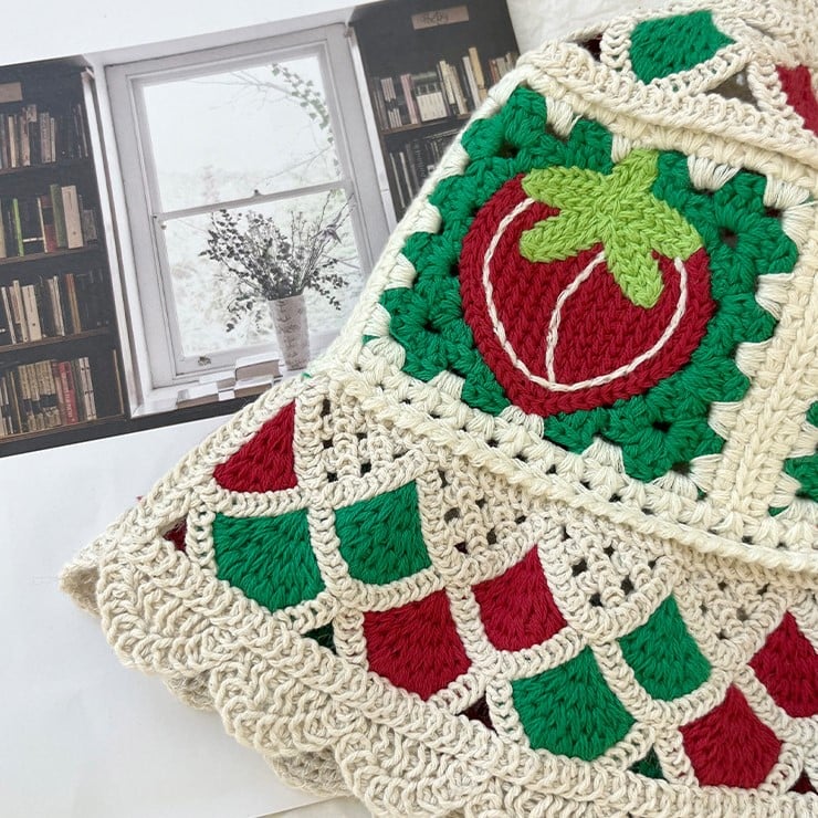 handmade crochet hollow-out bucket hat