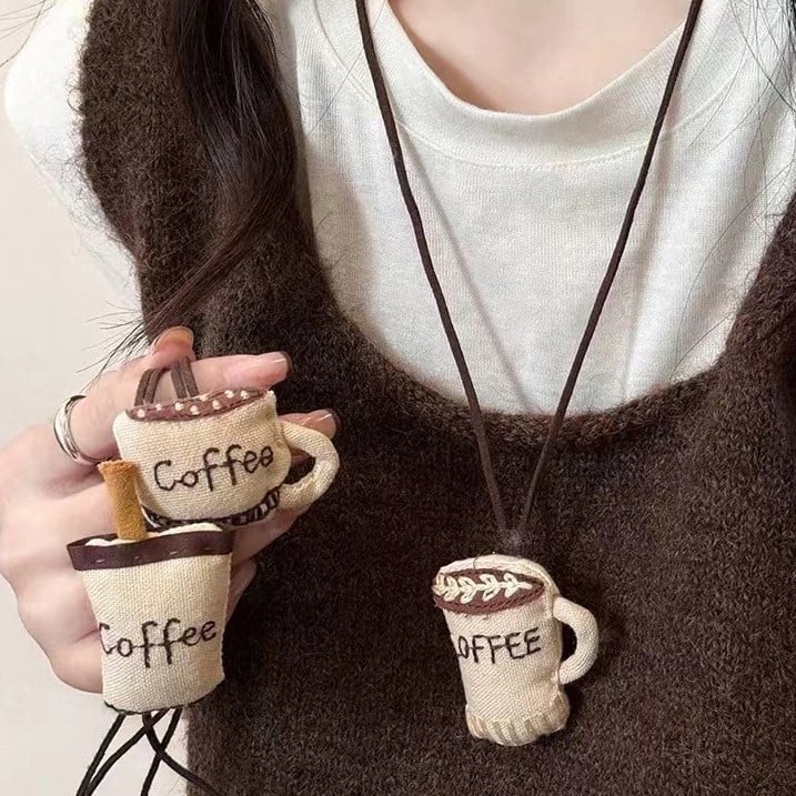 Handmade Crochet Doll Pendant 