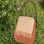 handmade knitted crossbody bag