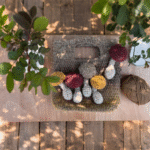 crochet mushroom bag