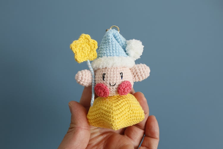 Handmade Starry-Eyed Cutie Keychain