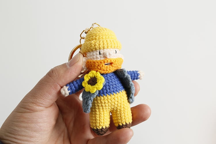 Handmade Crochet Doll Keychain