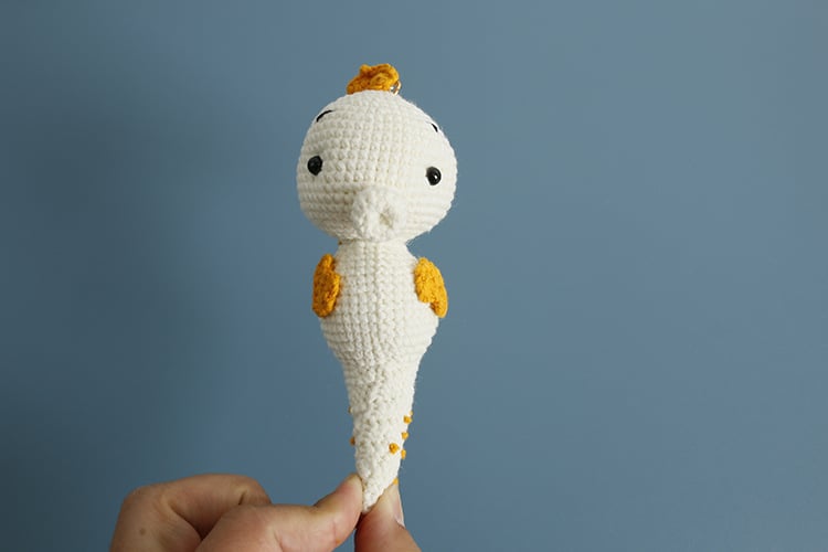 Handmade Crochet Seahorse Doll Keychain