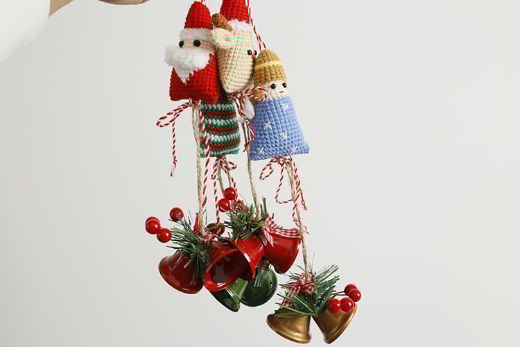 Handmade Crochet Christmas Ornaments Set