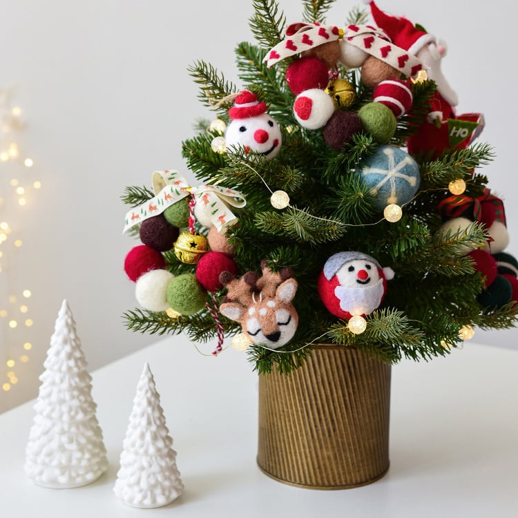 Handmade Wool Felt Christmas Balls