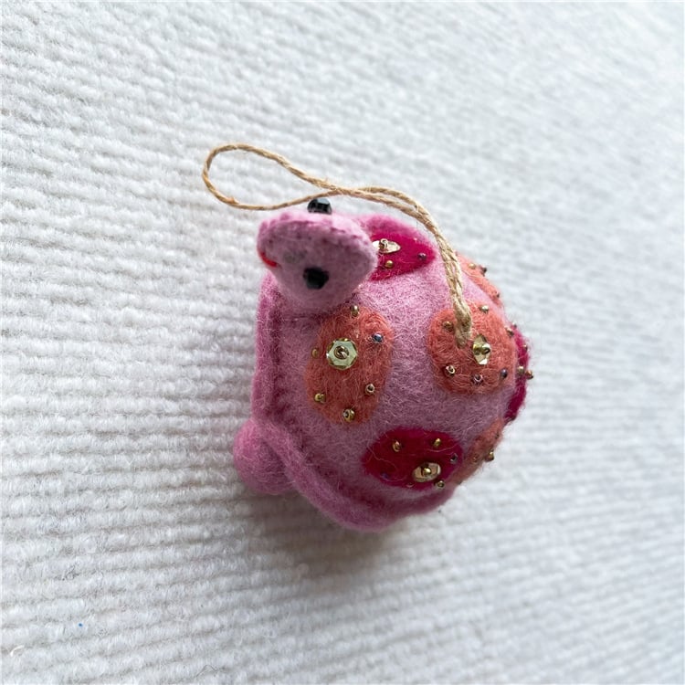 handmade felt lucky turtle charms