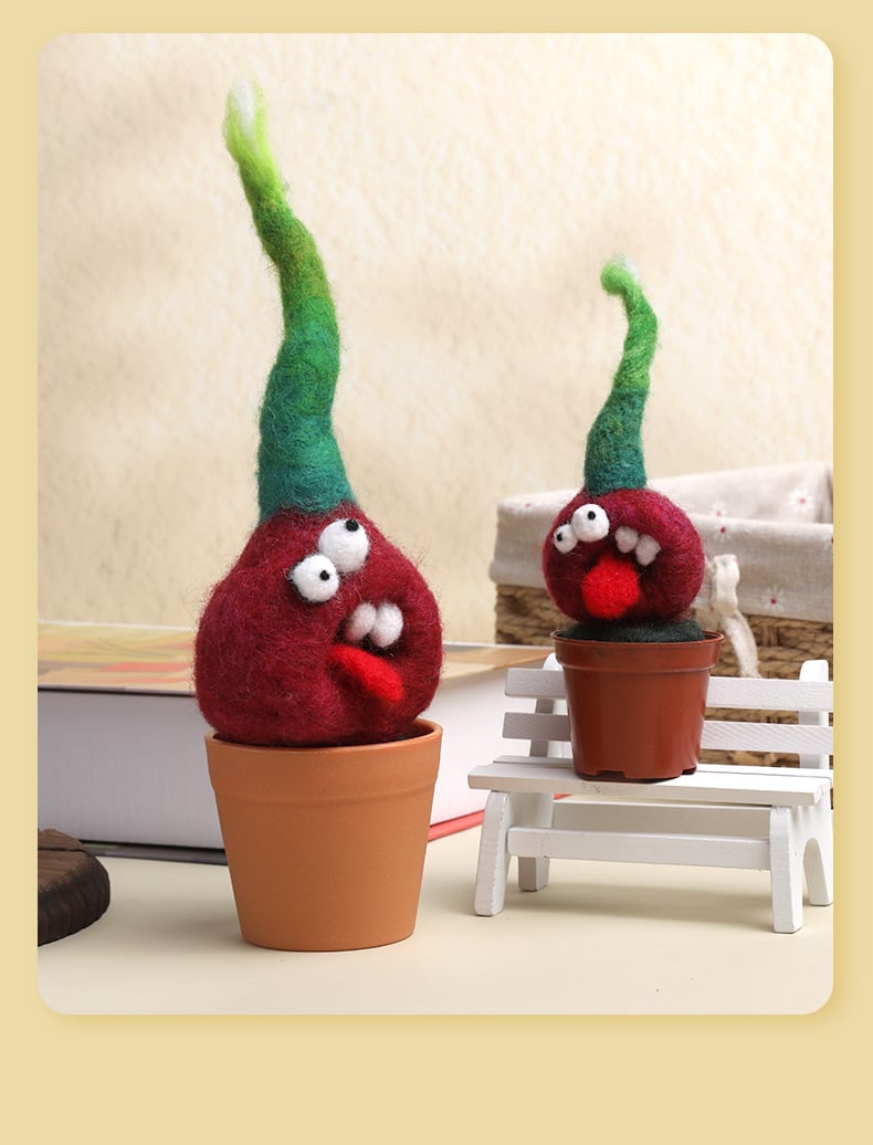 Needle Felt Monster Plant Kit