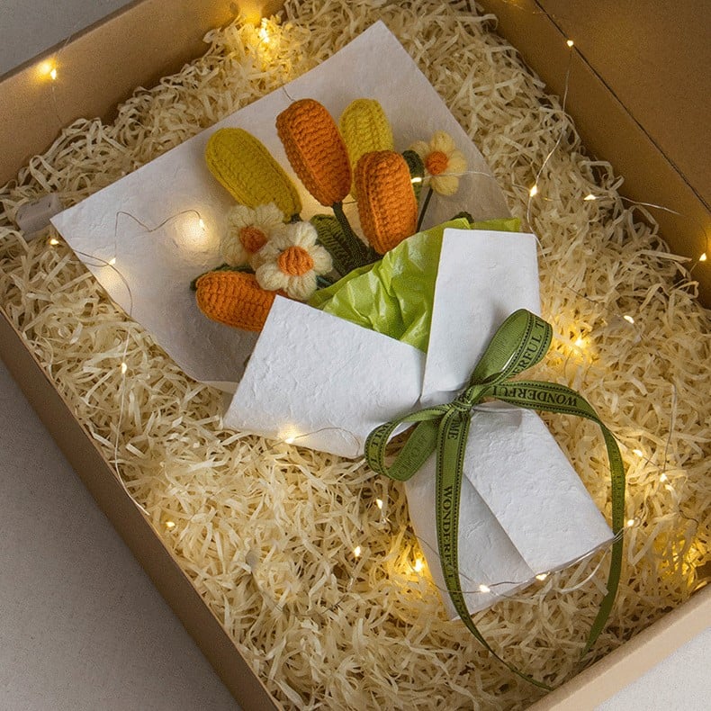 Handmade Crochet Tulip Bouquets