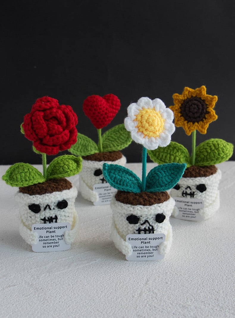 Handmade Halloween Crochet Plant Dolls