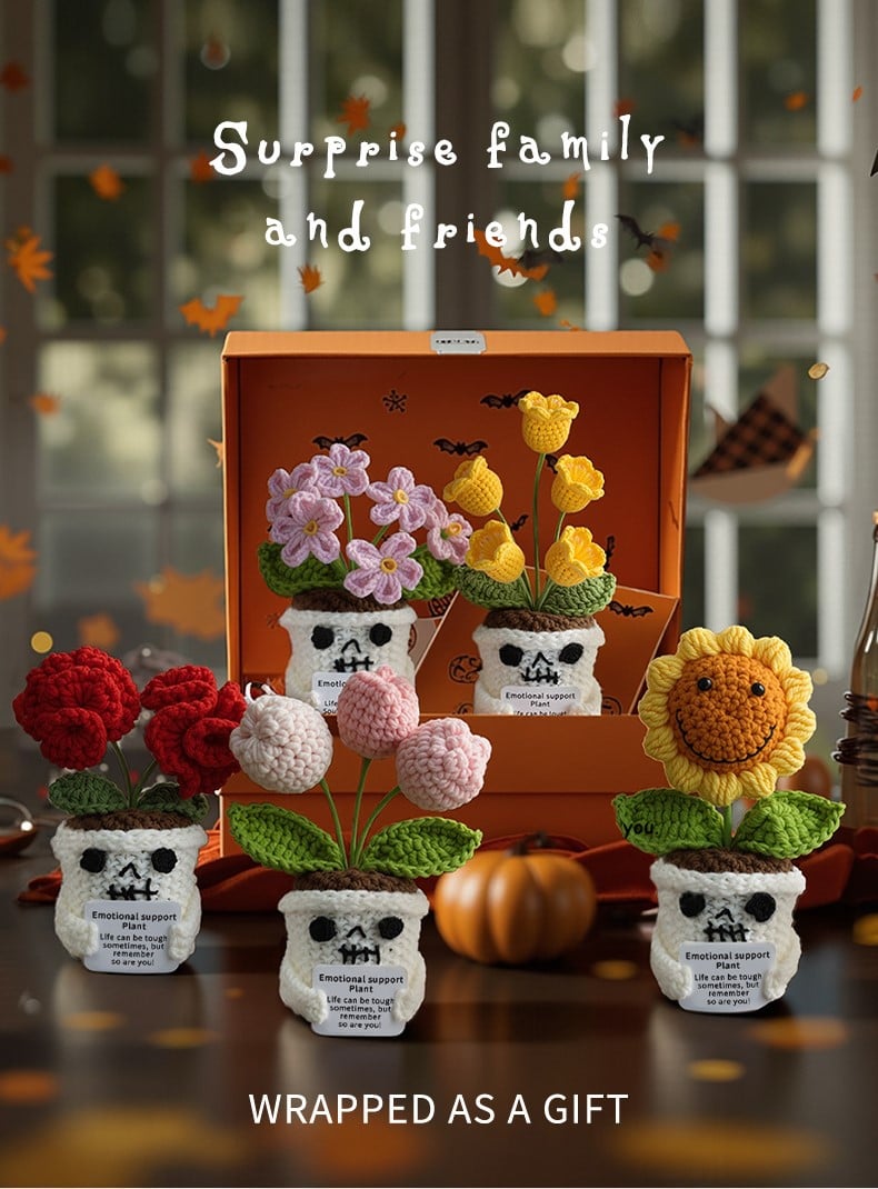 Handmade Halloween Crochet Plant Dolls