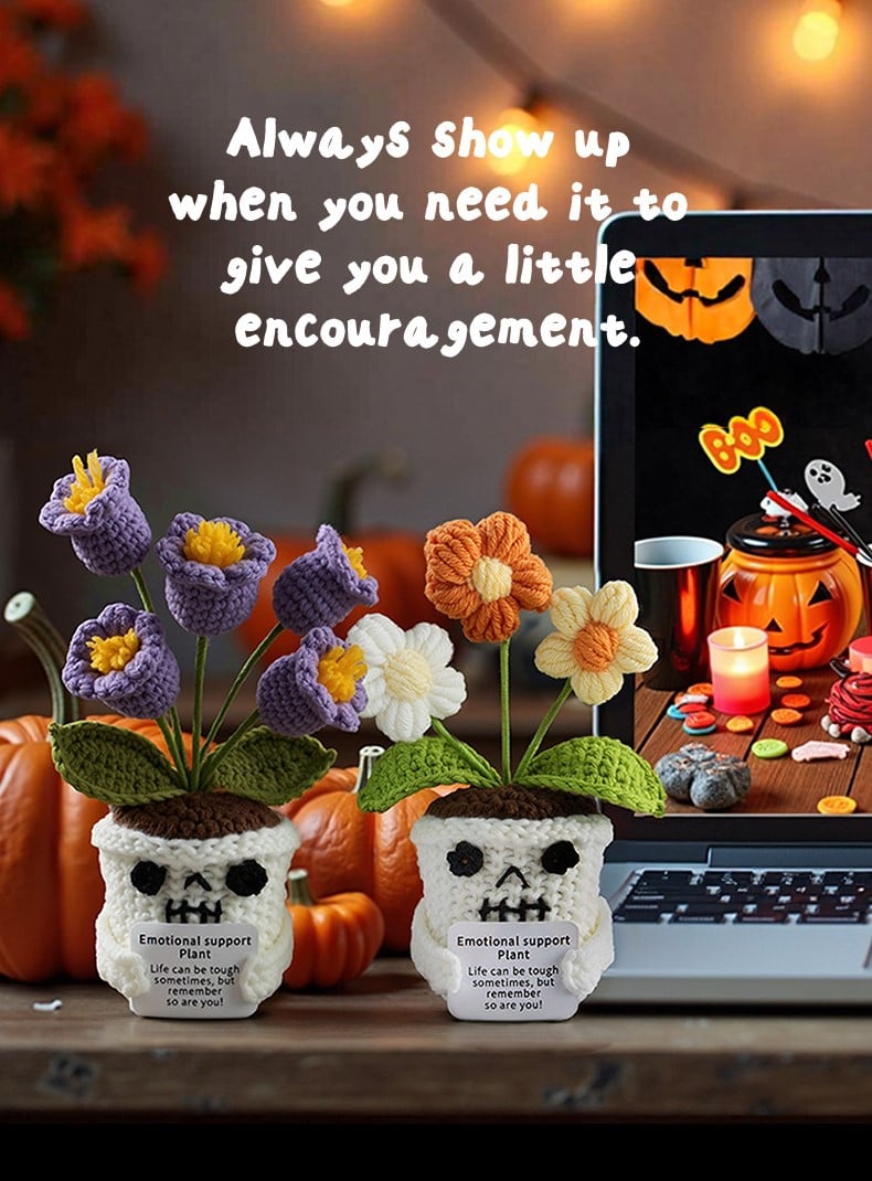 Handmade Halloween Crochet Plant Dolls