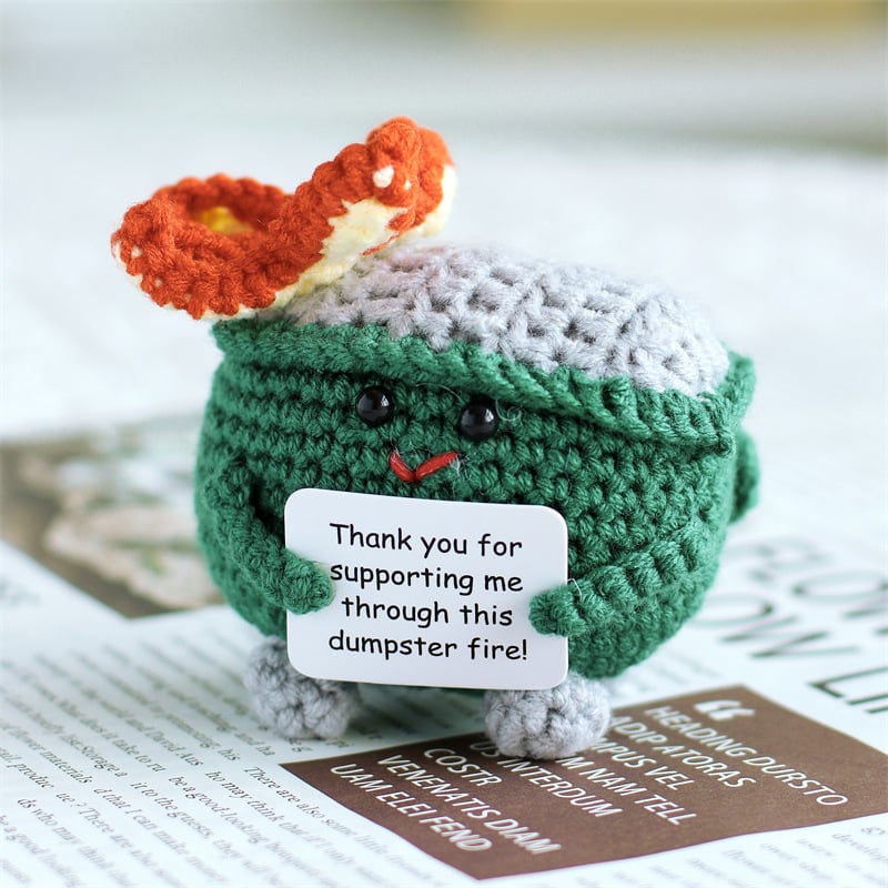 Dumpster Fire Crochet Plush