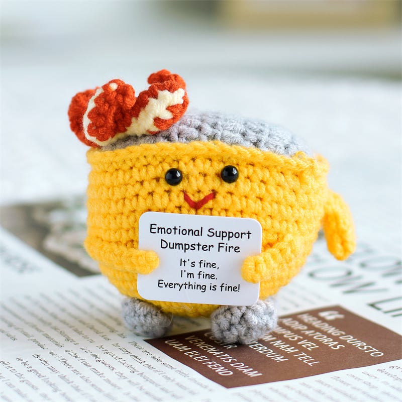 Dumpster Fire Crochet Plush