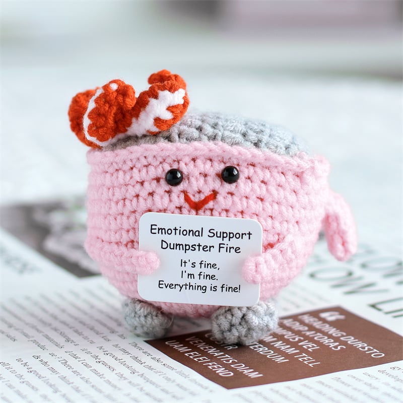 Dumpster Fire Crochet Plush