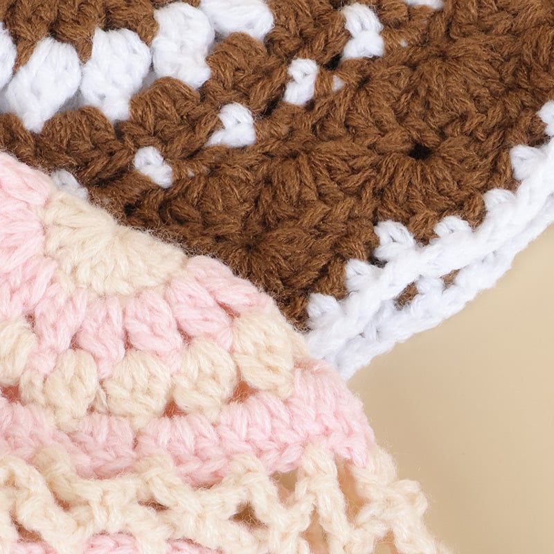 Handmade Crochet Granny Square Hat