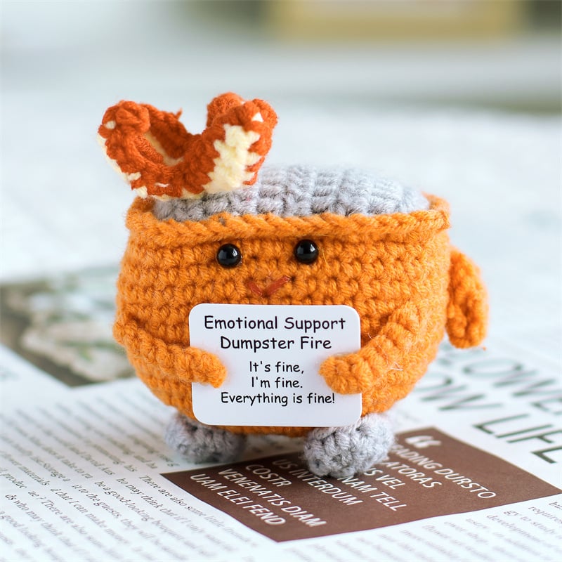 Dumpster Fire Crochet Plush