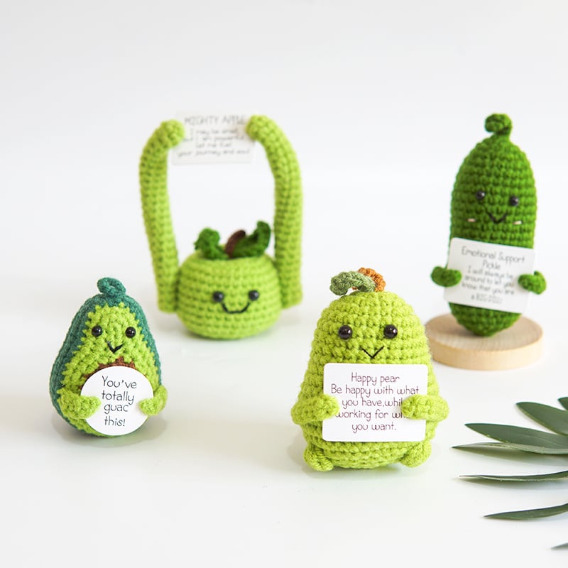 Handmade Crochet Positive Energy Yarn Doll