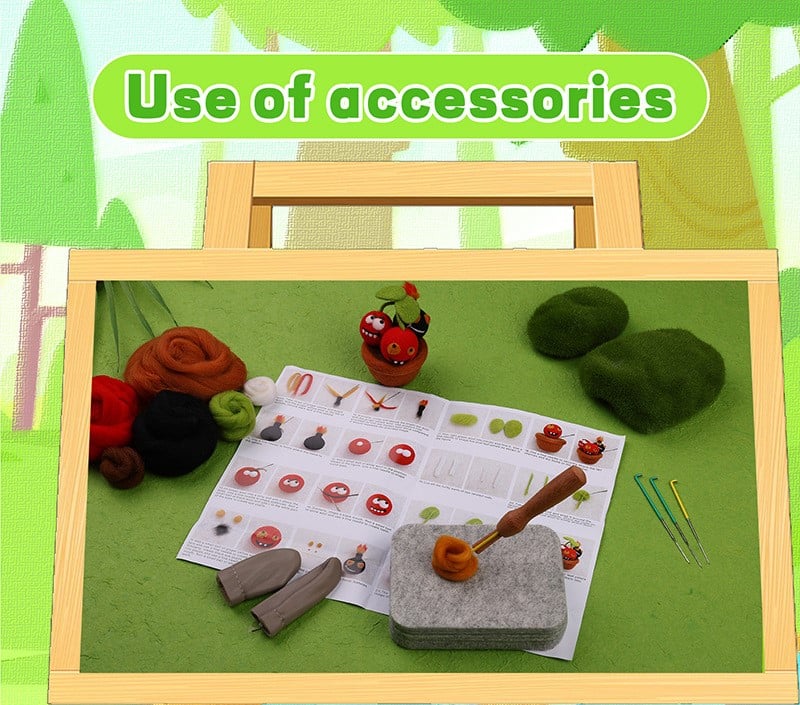 Needle Felt Monster Plant Kit