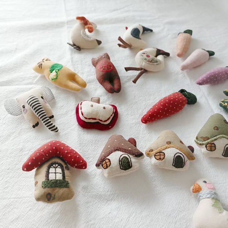 Handmade Crochet Brooch Collection