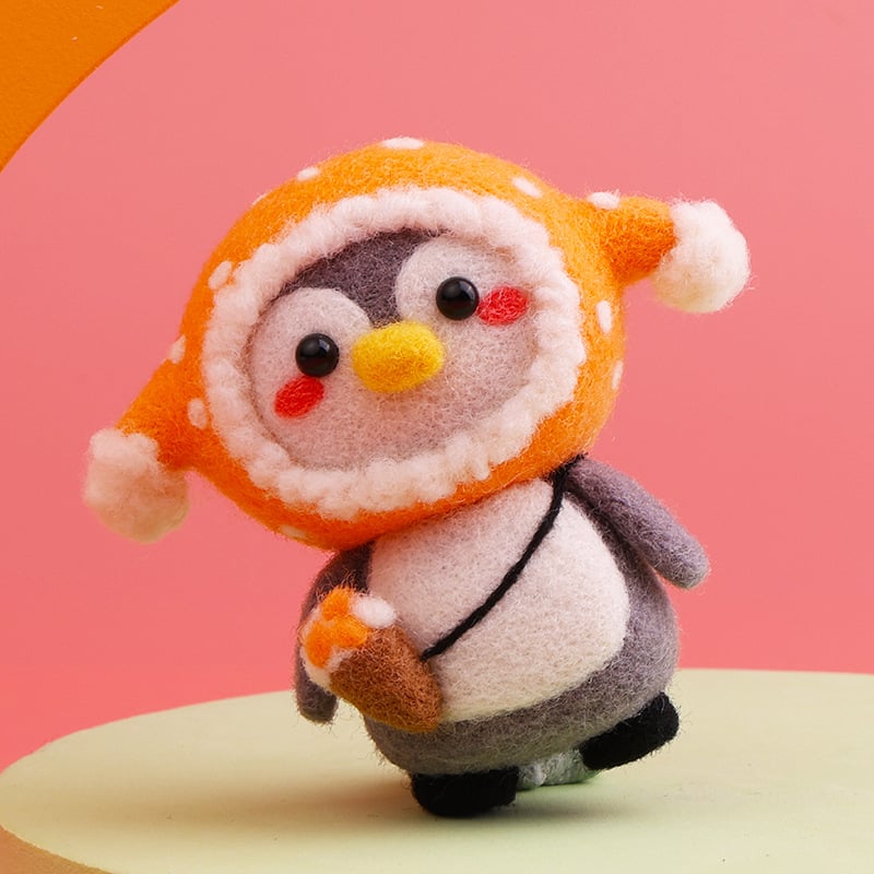 DIY Needle Felting Penguin Kit