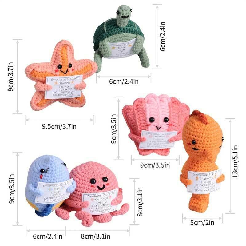 Crochet Emotional Support Ocean Dolls