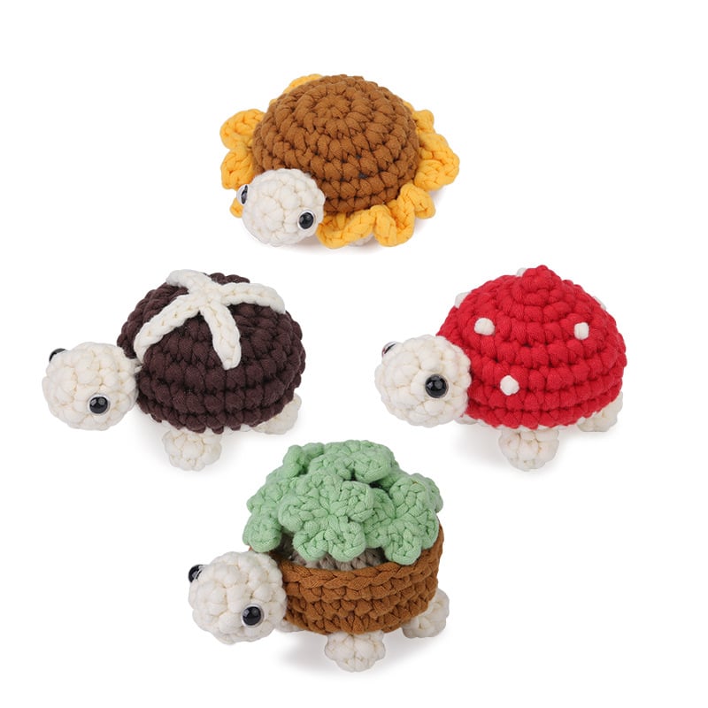 Handmade Crochet Turtle DIY Kit
