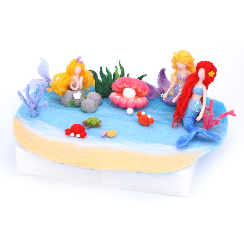 Handmade Needle Felting Ocean Friends Kit