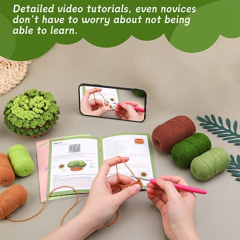 Handmade Crochet Coaster Kit