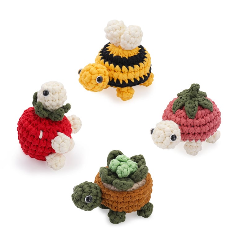 Handmade Crochet Turtle DIY Kit