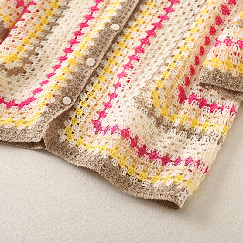 Handmade Crochet Short Sleeve Knit Shirt