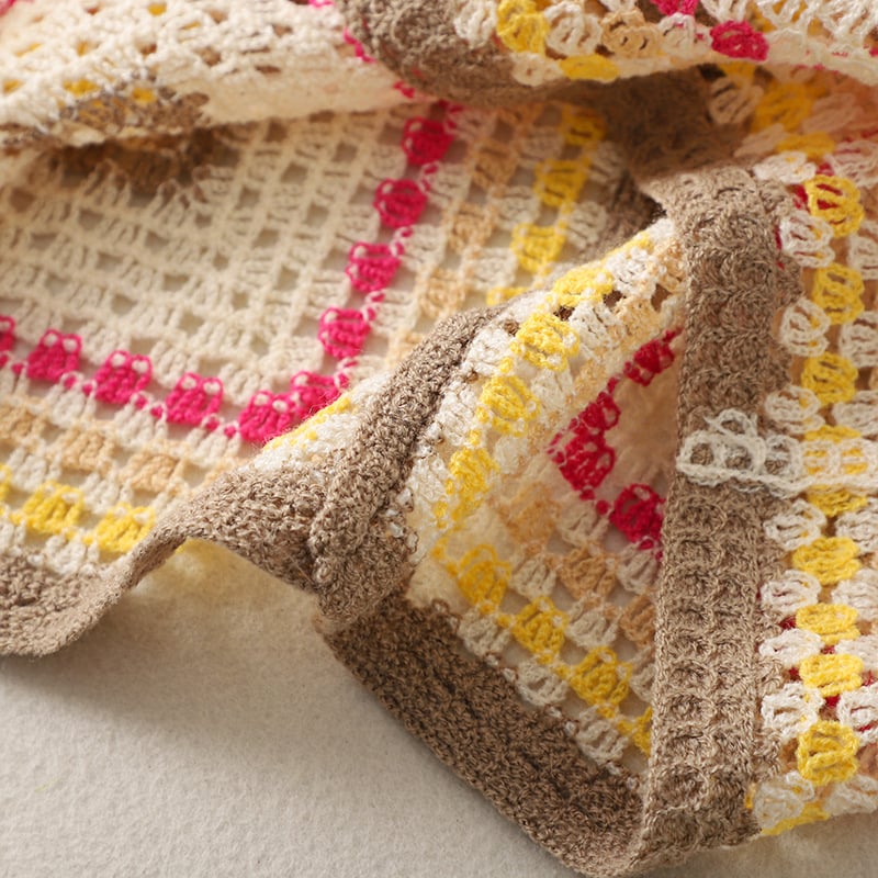 Handmade Crochet Short Sleeve Knit Shirt