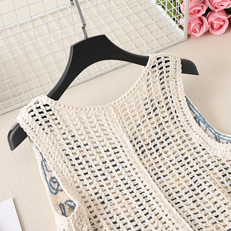 Elegant Handmade Crochet Sleeveless Vest
