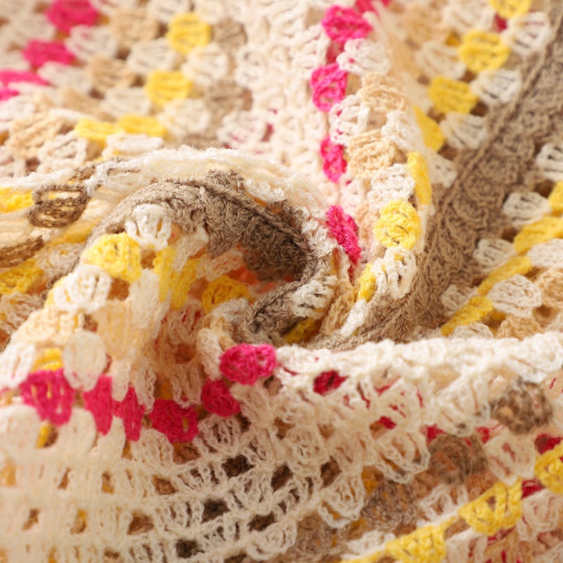 Handmade Crochet Short Sleeve Knit Shirt