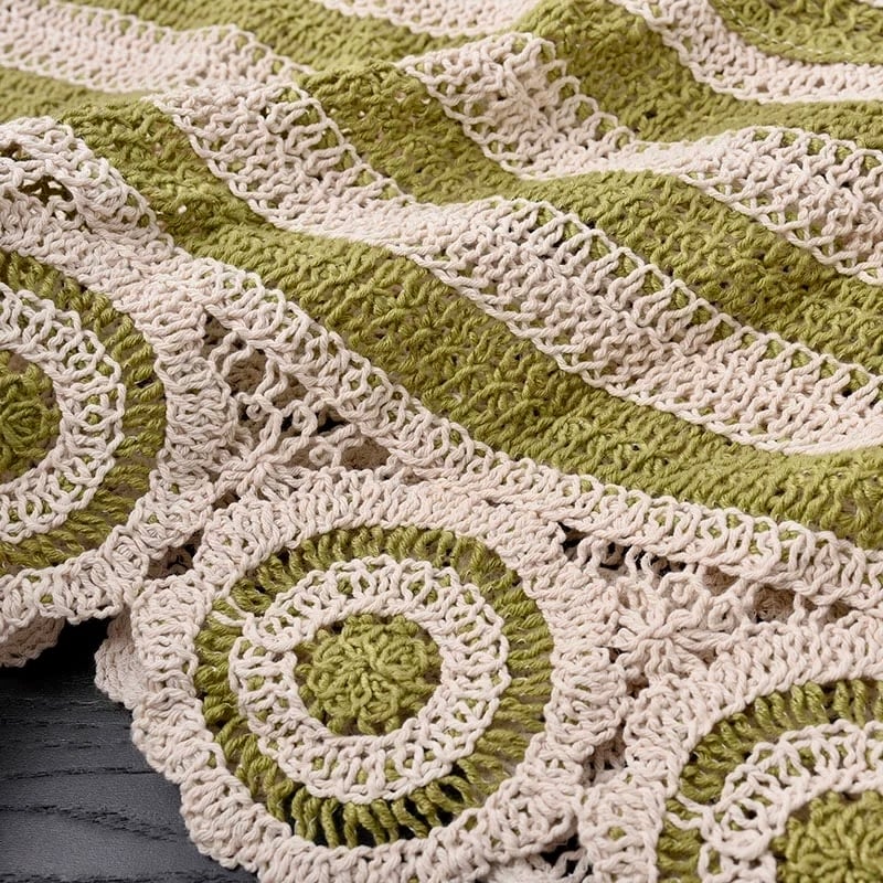 Handmade Crochet Striped Crop Tank Tops